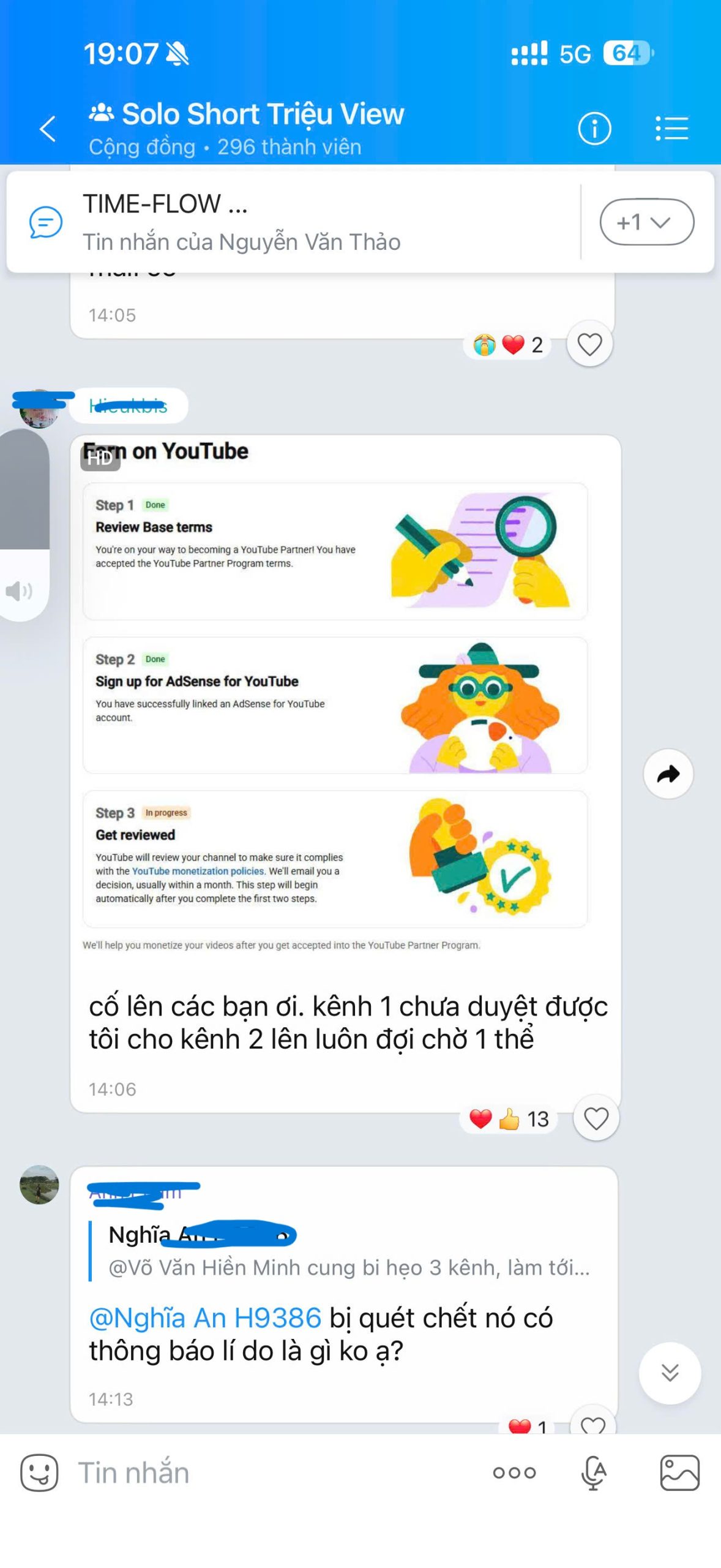 Chia sẻ kết quả của thành viên Short Triệu View